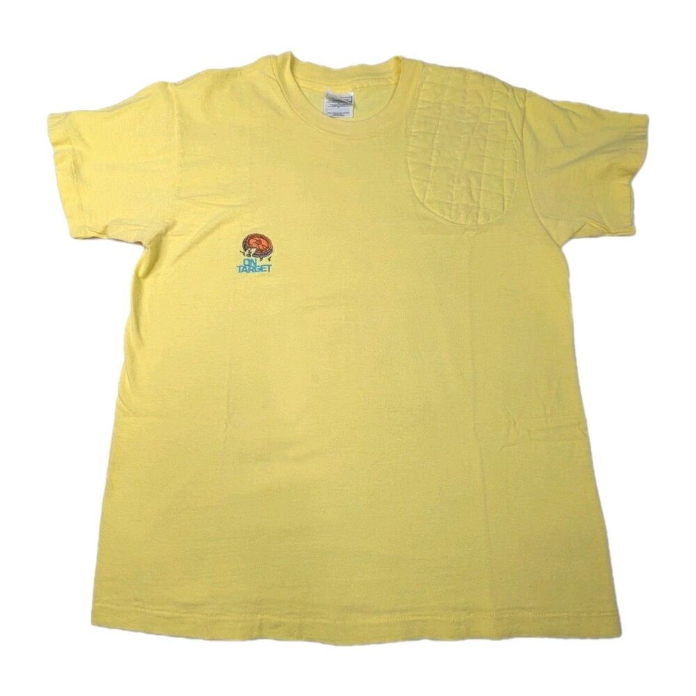 Medium LEFT Hand Pad Yellow Cotton Shooting T-Shirt by Hanes G. Washington Quote